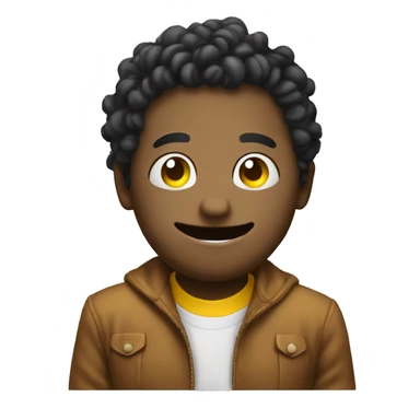 Smiley making a dap sticker