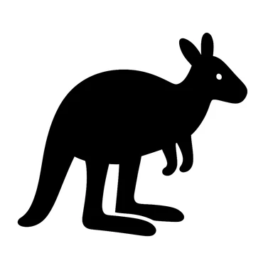 Kangaroo sticker