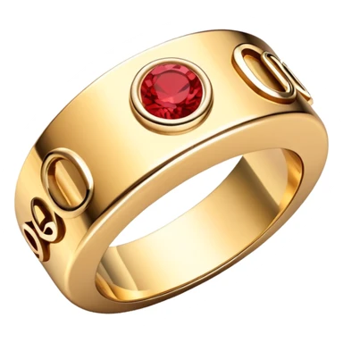 Ring Cartier love  sticker