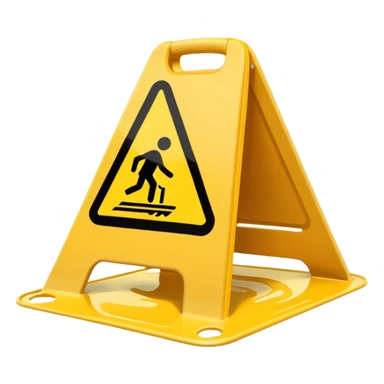 slippery surface sign sticker