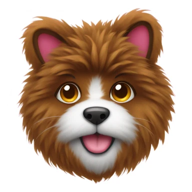 Heart with furr texture sticker