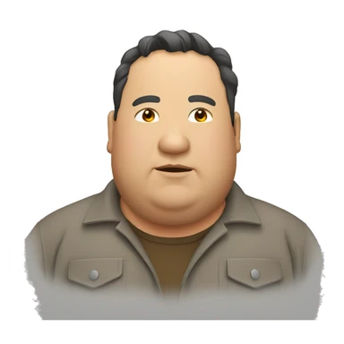 Fat man with overshirt profile picture sticker