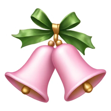 Light pink Christmas bells sticker