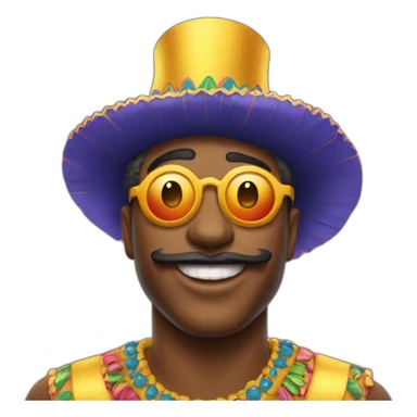 carnaval man sticker