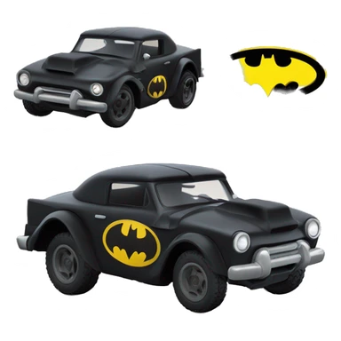 1949 dodge power wagon based Batman’s car themed toy Scion FR-S  sticker