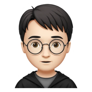 Harry Potter glasses with the scar and without the face sticker