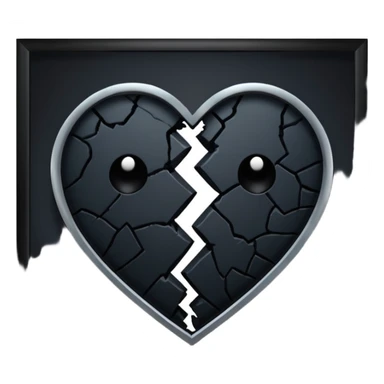 Black heartbreak from the middle sticker