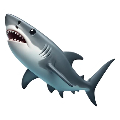 Shark with a third leg sticker
