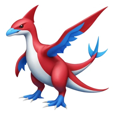 Latias-Koraidon-Latios-Fakémon-hybrid-creature (full body)  sticker