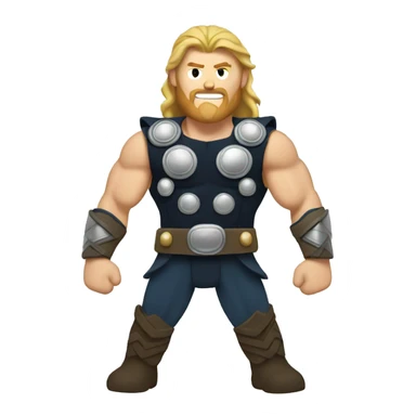 Thor with abs sticker