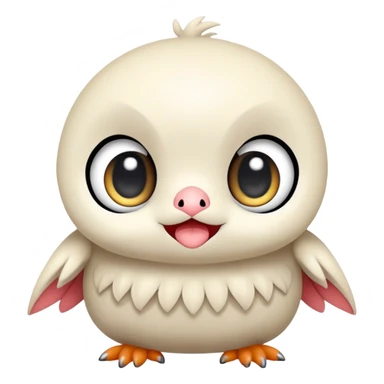 Cute kawaii chibi Fakémon-creature sticker