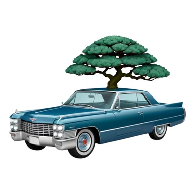 1964 Cadillac coupe bonsai pot  sticker