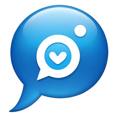 Instagram message bubble with AI assistant icon, social media DM helper sticker