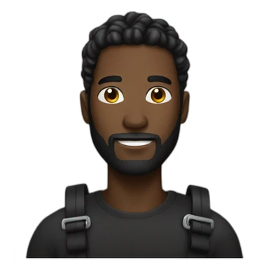 Homme noir avec des locks sticker