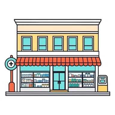 Pharmacy storefront sticker