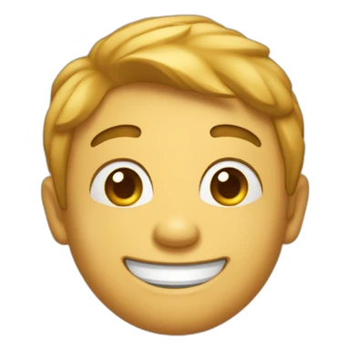 Emoji sourire qui hausse les épaules sticker