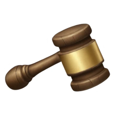 Auction hammer with bid sticker