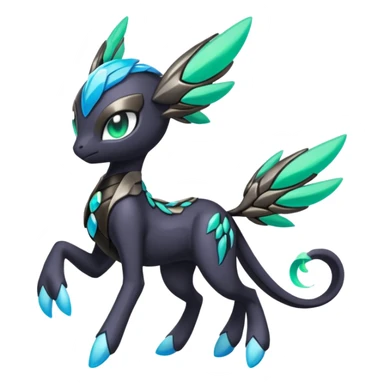 Meloetta-Zekrom-Pokémon-Fakémon-fusion-hybrid-creature sticker