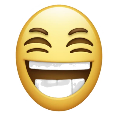 Laughing emoji with white tears sticker