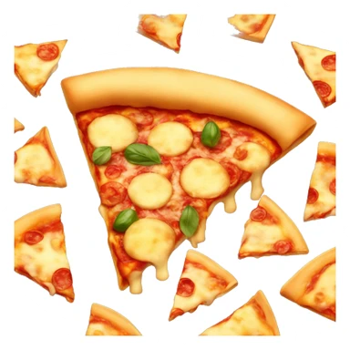 cheesy pizza with garlic crush sticker
