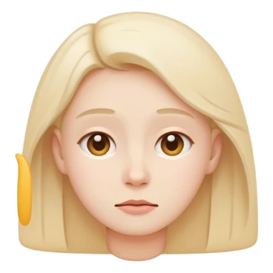 minimal flat emoji representing low energy,
soft facial expression,
slightly downward posture implied,
subtle dull pastel colors,
gentle and non-dramatic,
modern lifestyle tracking app aesthetic,
transparent background,
vector illustration sticker