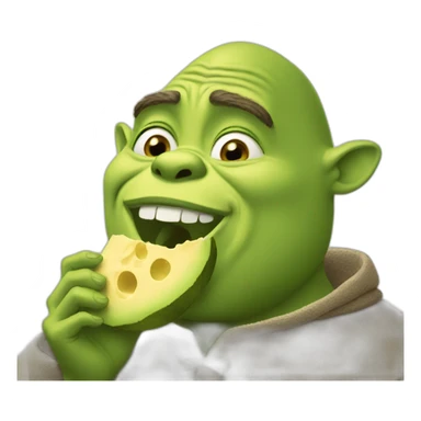 shreck eating sticker