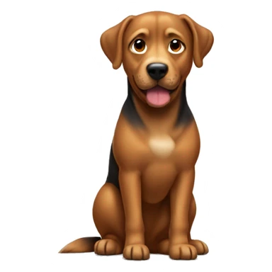 Caramel big dog with short hair sticker