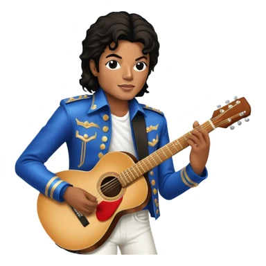 michael jackson playing the guitar sticker