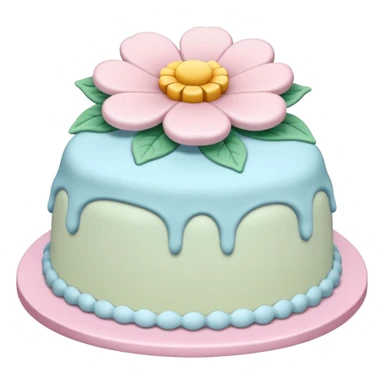 flower-shaped cake sticker