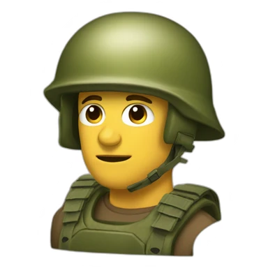 broked military helment sticker