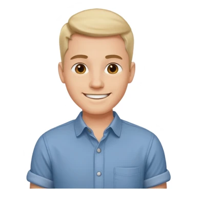 male in rolled sleeve shirt sticker