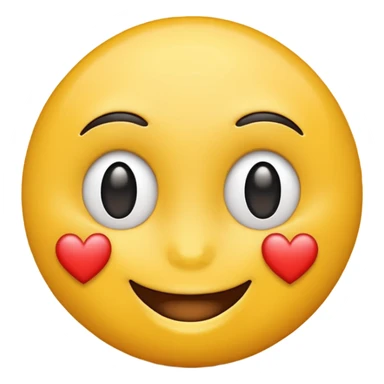 yellow emoji face with heart eyes sticker