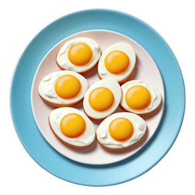 Toki Doki kawaii SPAM eggs plate sculpture art sticker