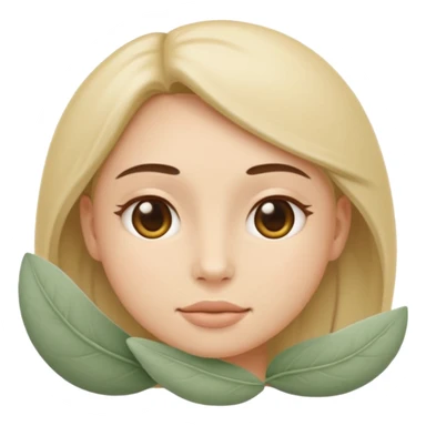 Minimal wellness emoji representing tighter skin and firmness,
subtle lifting effect, smooth contours, calm and natural,
no beauty or cosmetic symbols, soft sage green color palette sticker