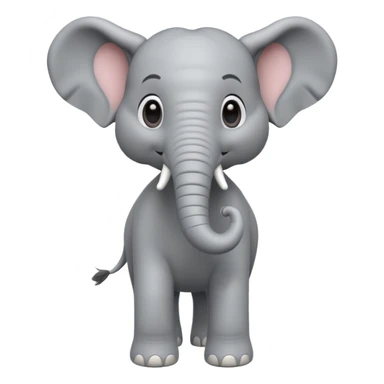 Elephant 3d Full hd Pixar Style sticker