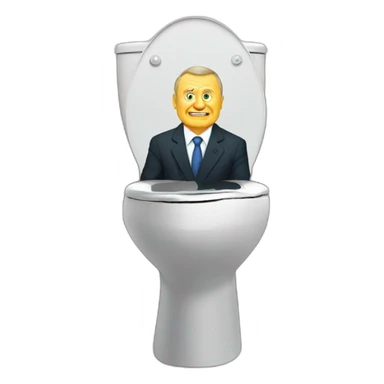 Vladimir Zhirinovsky on the toilet sticker