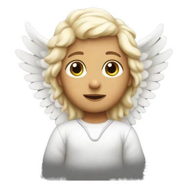 Angel with wings sticker