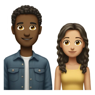 A man taller than his sister sticker