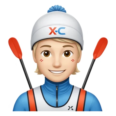 Xc skier sticker