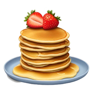 pancakes with strawberries  sticker
