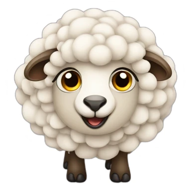Grappe sheep sticker