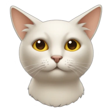 Cat shaped like a bird sticker