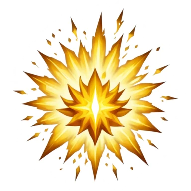 Une explosion de lumière dorée et sacrée semblable à un châtiment divin de D&D sticker