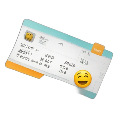 Boarding pass sticker