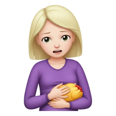 FEMME AVEC DOULEUR AU VENTRE sticker