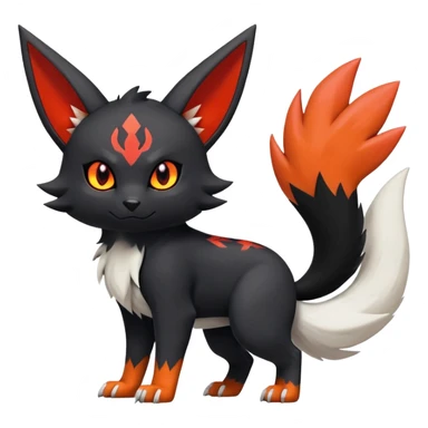 Zangoose-Umbreon-Litten-Hybrid (Full body) sticker