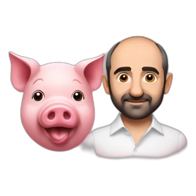 Nikol Pashinyan and pig sticker