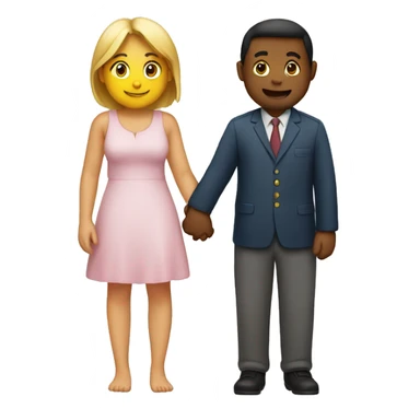 two people holding hands sticker