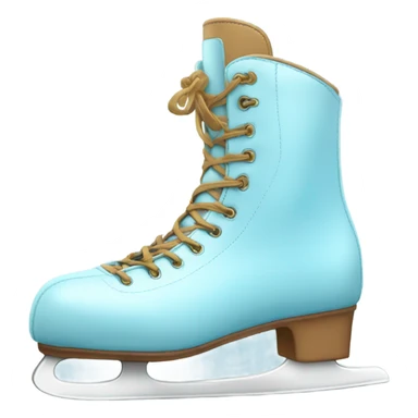 Light blue ice skating boots sticker