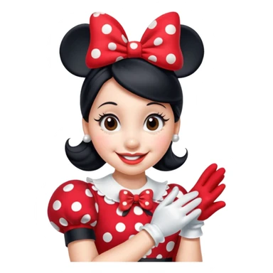 minnie mouse emoji sticker